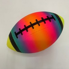 【台灣爆款】 美式橄欖球 成人標準 比賽訓練 3/6/9號 兒童青少年腰旂練習運動 足球全套 成人橄欖球 兒童橄欖球, 1個, 3號彩虹橄欖球