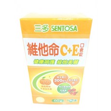 三多 維他命C E(60粒/瓶)含玫瑰果、西印度櫻桃，補充維生素C，增強免疫力，維持肌膚彈性, 1個