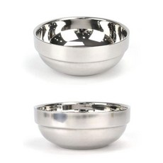 대접 국그릇 이중구조 스테인리스 11호 식판 12x5cm 국물용 73273EA 1(PC), 색상