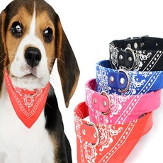 매일발견 목줄스카프 고양이패션소품 고양이스카프 강아지턱받이, 레드 1cm