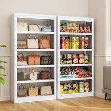 플라이스타 트레이드 모던 미니멀리즘 홈 데코 흰색 선반 책장 수납장 거실 수납 선반 5단 디스플레이장 철제 선반, 하얀색