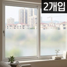 원앤미 무점착 유리창 창문 시트지, 화이트