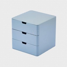 網紅化妝品收納盒 防塵桌面整理梳妝檯口紅護膚品置物架, 清水藍, 1個