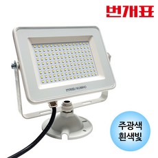 번개표 LED 사각 투광등 화이트 50W 주광색 투광기 KC, 1개