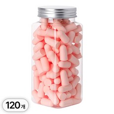 투데이리빙 120개 세트 소음 차단 이어플러그 수험생 공부 소프트 굿나잇 수면 숙면 노이즈 밀착 수면용 귀마개, R99981P(120개 세트, PU폴리우레탄, R99981P(핑크, 1세트, 120개입
