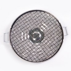 가스렌지 직화 그릴 토스트 가래떡 쥐포 오징어 치즈 생선구이 꼬치 캠핑요리 베이킹 오븐 팬, 원형 지름 23cm