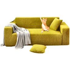 防貓抓防潑水彈力沙發套, 西湖藍, 1個