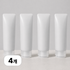 로멀리 똑딱이 화장품 소분 공병 50ml, 4개, 반투명