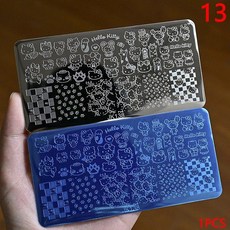 1pcs 포차코 네일 스탬핑 플레이트 스티커 12 6cm 귀여운 쿠로미, 1개, 13