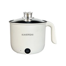 KAIERSHI 電煮鍋 304不鏽鋼多功能家用電熱鍋宿舍學生煮麵鍋, 直筒款-單層:1個