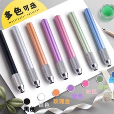 金屬接筆器 素描鉛筆延長器 畫筆增長器, 1個, 1支裝,木質款--單頭