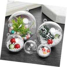 투명플라스틱볼 다용도 저장 용기 홈 정리 수납 선반 용품 주방 접시, 1개, 투명공 원-5cm