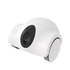 【GULIGULI】Hiibo智能伴寵機 移動錄影機 零食投餵 智慧伴寵 移動攝影機 寵物攝影機 寵物監視器 伴寵機器人, 白色, 1個