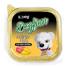 도그피앙 사각캔 소고기&치즈 100g