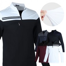 국산 원단 남성 집업 티셔츠 고탄력 소재 이선포인트 적용된 긴팔 아웃도어