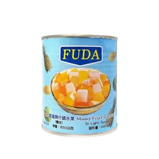 FUDA 富達 什錦水果罐850g 綜合水果 開罐即食 烘培點心/蛋糕內餡/披薩裝飾, 什錦水果罐850g/罐, 1個, 850g