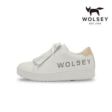 울시 남성 샤이닝폭스 키높이 골프화 스파이크리스 화이트