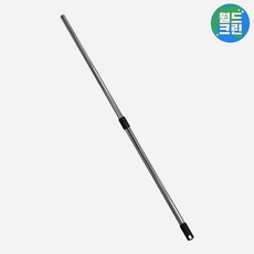 월드크린 2단 25-28mm 스텐 봉 자루 150cm 블랙 다용도 연결 막대 청소 도구 교체용, 1개