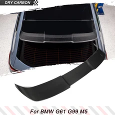 BMW 5 시리즈 G61 G99 M5 2024-2025 드라이 카본 파이버 리어 트렁크 스포일러 호환
