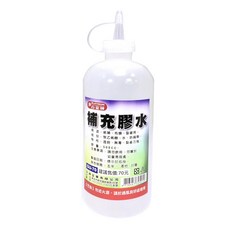 白金 GU-80 膠水補充瓶 500cc 大容量 適用多種材質 黏性持久, 1個