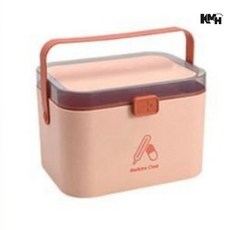 소형 가정용구급함 핑크 2단 비상약상자 분리형