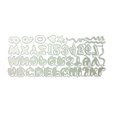대문자 번호 탄소강 절단 다이 DIY 스크랩북 사진 앨범 엠보싱 종이 카드 스텐실 장식 만들기