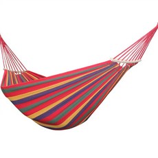 [1+1]캠핑 2인용 해먹 해변 야외 차박 그물 침대 의자, 릴리가게 레인보우해먹