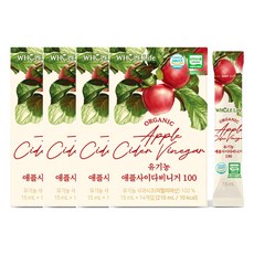 홀라이프 유기농 애플사이다비니거 100 14포 4박스, 1개