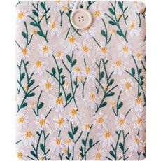 자수 소매 케이스 for 킨들 오아시스 태블릿 미니 A17 코보 리브라 컬러 부엑스 고 7 소형 전자책 리더기용 패딩 수제 제작 다양한 색상 흰색 파란색 버튼, 7x9 인치, 흰색 & 베이지 - 버튼