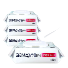크리넥스 데일리 소독티슈 캡형, 4개