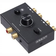 비브랜드 RCA 3.5mm 양방향 오디오 전환기 1입력2출력 2입력1출력 스테레오, 비브랜드 RCA 3.5mm 양방향 오디오 전환기 1입력
