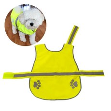 야간 산책 강아지조끼 대형견 사고방지 애견의류 안전 형광 M, 1개, 상세페이지 참조