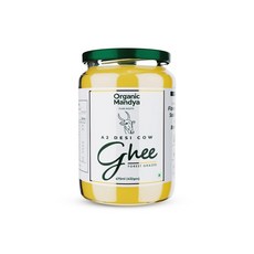 ORGANIC MANDYA Grass Fed Ghee A2 Butter 오가닉만디아 그라스 피드 기 A2 버터, 1개, 475ml