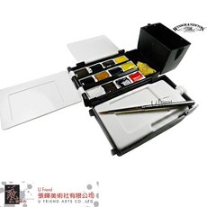 英國溫莎牛頓 Artists'藝術家固體水彩(12色) ，色彩鮮明，方便攜帶，適合各種繪畫技巧, 12