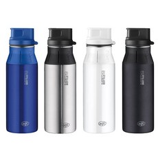 ALFI 愛麗飛 elementBottle 德國製不銹鋼隨行瓶 運動水壺 600ML 自行車水壺, 藍色, 1個