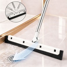 MIVONA EVA 폼 다기능 180도 회전 스퀴지 빗자루 물기제거 먼지 제거 34cm, 라이트 그레이, 1개