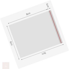 돼지네만물상 더블지퍼백 비닐지퍼백 투명비닐 분첩보관지퍼백 500매6x9cm 미니지퍼팩
