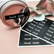 HAND MADE 스티커 D블랙 포장스티커 선물스티커 예쁜스티커 handmade 핸드메이드스티커