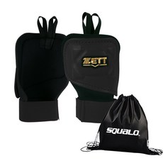 제트 손등가드 좌타 BLK-45, Black + SQ 가방, 1개