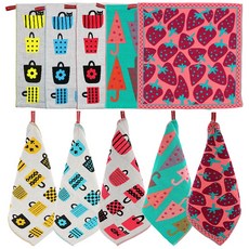 북유럽풍 일러스트 주방타올 35cm x 35cm, 1개, 우산