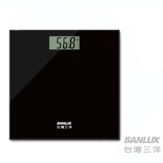 SANLUX台灣三洋電子體重計SYES-301(B黑), 1個
