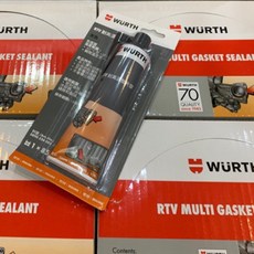 WURTH 福士 RTV 耐高溫墊片膠 灰色 密封膠 耐高溫 汽缸膠 85g, 1個