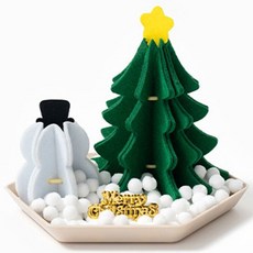 바오바론 크리스마스 펠트가습기 만들기 성탄절 DIY 꾸미기 겨울만들기, 1개, 펠트가습기만들기(트리)