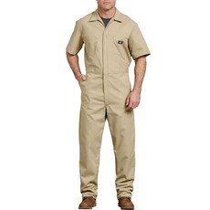 【DICKIES】33999 Short Sleeve Coverall 短袖 連身 工作服 (KH卡其) 化學原宿, KH卡其 S, 1個