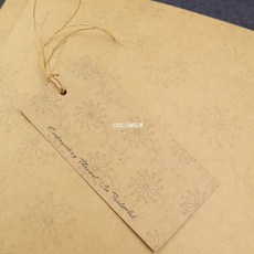 마미쏘잉/ 크라프트 라벨지 360g/ 카드지 라벨 네임택 악세사리 공예품 토퍼 뒷대지