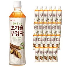 롯데칠성음료 잘빠진 하루 초가을 우엉차, 500ml, 24개