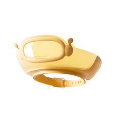 寶寶洗澡帽 輔助洗髮帽 護眼帽, 星空橙, 1個