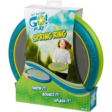 토이스미스 겟 아웃사이드 고 야외 장난감 다양한 스타일과 색상으로 활동적인 놀이와 탐험을 장려합니다. 5세 이상 추천, Spring Ring, 1개