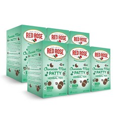Red Rose Sweet Temptations 디저트 티 딸기 치즈 케이크 탄수화물 없음 무설탕 버스팅 맛 카페인 프리 맛있는 음료 허브 티 18개 과일 천연 맛 허브, Chocolate Mint Patty