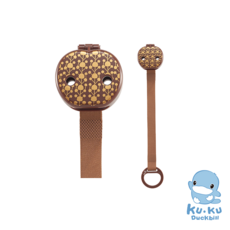 Ku.Ku Duckbill 酷咕鴨奶嘴鍊收藏盒, 咖啡色, 1個